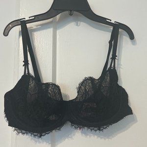Black Lace Victoria Secret, Dream Angels Bra in Size 38C